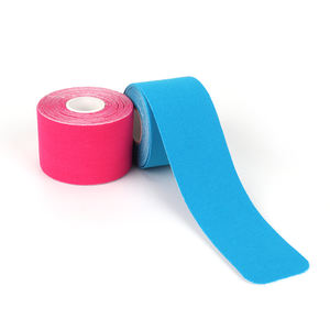 Cinta de kinesiología precortada elástica deportiva impermeable multicolor de 10cm personalizada al por mayor - Product Image 1