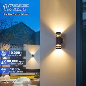 Applique murale extérieure LED moderne, étanche IP65, noire, 110V 220V 12W 24W, éclairage vers le haut et vers le bas - Product Image 1