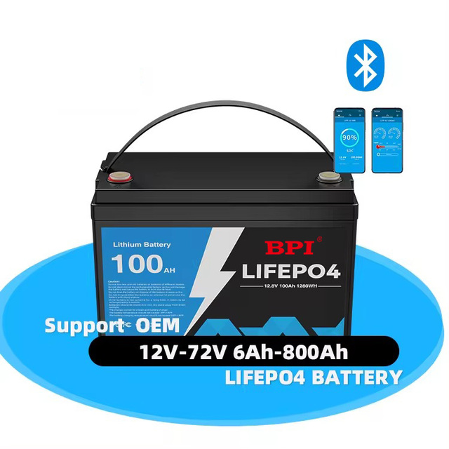 BPI 12.8V 100Ah LiFePO4 Deep Cycle Battery with CE Certification 6000 Cycles