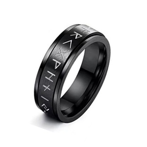 Viking Spinner <b>Rings</b> Stainless Steel NorsRunes Viking <b>Ring</b> Bands <b>Fidget</b> Spinner Men's Anxiety <b>Rings</b> - Product Image 1