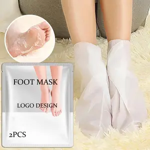 Chaussettes pour hommes et femmes, masque éplucheur pour la peau, imperméables, avec extrait de plantes naturelles, beauté pour dormir, pour les genoux - Product Image 1