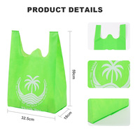 Sac de courses personnalisé avec logo, écologique, à poignées, motif lettres, en tissu non tissé recyclable, plusieurs tailles