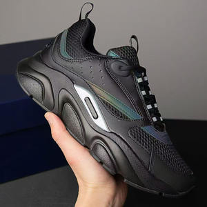 Scarpe da corsa riflettenti in argento nero di alta qualità B22 B30 di alta qualità da uomo nuove Tending Outdoor in pelle con scatola - Product Image 1