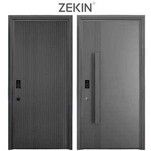 Puertas de Entrada Pivotantes de Aluminio Reforzado de Lujo Moderno ZEKIN DOOR, a Prueba de Balas y Huracanes para Casas Modernas - Product Image 4