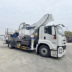 Camión con Plataforma de Trabajo Aéreo Telescópica Isuzu GIGA Blanco de 205 hp y 45 Metros de Altura en Venta - Product Image 1