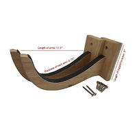 Support mural en bois pour planches de surf, fabriqué en usine, avec crochets et rails écologiques pour longboards et shortboards