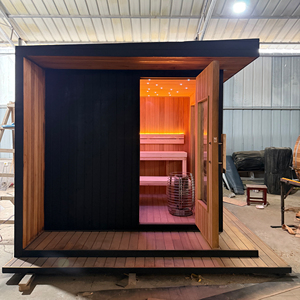 <span class=keywords><strong>Sauna</strong></span> Secca Grande a Vapore per Tutto il Corpo da Giardino in Legno Massello con Riscaldatore a Infrarossi in Carbonio Bagno di Ghiaccio e Personalizzazione Gratuita - Product Image 5