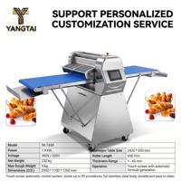 Machine automatique de division et d'étalage de pâte feuilletée BM-650CS, ligne de production de feuilles de pâtisserie superposées pour boulangerie