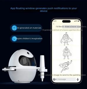 Intelligent Drawing Robot Auto <b>Sketch</b> Art Toy for Kids Rechargeable Plastic Robot Theme Unisex 3-6 Years - Product Image 1