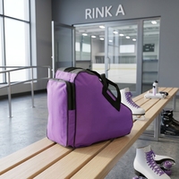 Sac de rangement pour patins à roulettes en Oxford 600D imperméable avec logo personnalisé, sac de rangement professionnel pour bottes de ski OEM, convient à la plupart des patins pour enfants et adultes