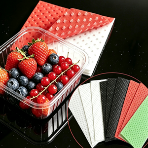Food Grade Airlaid Pads Disposable Soaker Pads Case <strong>Liner</strong> for Fruit Packaging Cold Chain Shipping Vegetable Meat Juice Absorbing - Product Image 2