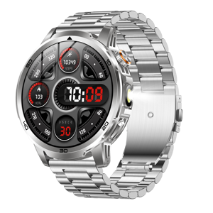 Reloj Inteligente AK95 con Linterna para Exteriores, 1000 mAh, Pantalla Grande HD de 1.85'', +100 Deportes, IP68, Llamadas Bluetooth, Brújula, SOS - Product Image 3