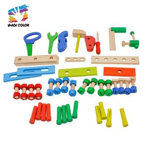 <span class=keywords><strong>Jouet</strong></span> d'établi en <span class=keywords><strong>bois</strong></span> interactif-Kit d'outils de jeu de simulation avec outils d'assemblage pour enfants W03D073 - Product Image 6