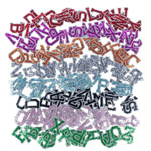 5CM Iron on Glitter Embroidery Shiny Number Letter Patch for DIY Decoration - Product Image 1