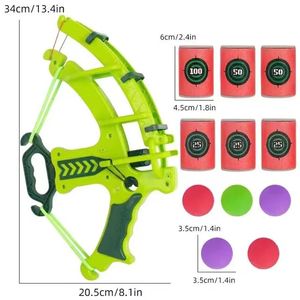 En gros Jouets de tir pour enfants : Arc, Flèche, Lance-pierre, Boule en mousse EVA, Cible, Seau, Étiquette, pour lancer en intérieur et extérieur - Product Image 2