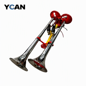 Klaxon marin électrique robuste YCAN pour camions et remorques, 12V/24V, quatre entrées <span class=keywords><strong>d</strong></span>'air, modèle AS211, garantie 12 mois - Product Image 1