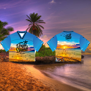 Camisetas Personalizadas con Serigrafía para Vacaciones en la Playa, Recuerdos de Viaje, Camisetas Urbanas Sublimadas, Jersey de Fútbol Americano Corto de Malla - Product Image 1