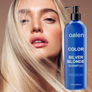 Champú Oalen de Marca Privada <span class=keywords><strong>para</strong></span> <span class=keywords><strong>Cabello</strong></span> <span class=keywords><strong>Rubio</strong></span> Plateado, Neutraliza los Tonos Amarillos y Anaranjados <span class=keywords><strong>para</strong></span> <span class=keywords><strong>Cabello</strong></span> <span class=keywords><strong>Rubio</strong></span>, Plateado, Gris y con Mechas - Product Image 1