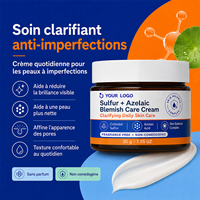 Soins du visage professionnels, apaise les irritations, améliore l'acné, soulage les rougeurs et les imperfections, crème anti-imperfections à l'acide azélaïque sans parfum