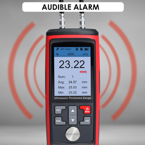 Medidor de Espesor Ultrasónico Digital de Alta Calidad, 1.0~300.0mm, Almacenamiento de 1500 Datos, Pantalla a Color (OEM) - Product Image 6