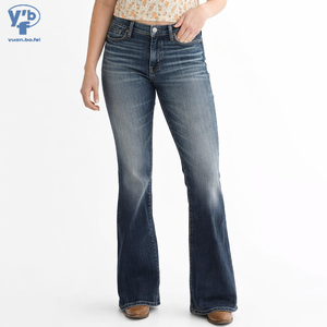 YUANBOFEI Jeans di Alta Qualità da <span class=keywords><strong>Donna</strong></span>, Jeans <span class=keywords><strong>Neri</strong></span> Skinny a Zampa d'Elefante, Vita Alta, Elasticizzati, <span class=keywords><strong>Slim</strong></span> <span class=keywords><strong>Fit</strong></span>, <span class=keywords><strong>Pantaloni</strong></span> a Campana per Uso Quotidiano - Product Image 1