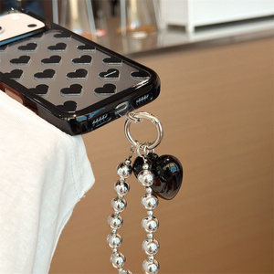 Coque de téléphone anti-chute avec motif cœur miroir mignon et arrondi, compatible avec iPhone 17/16/15/14 Pro Max 15Plus - Product Image 6
