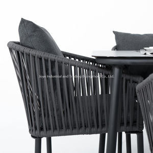 Ensemble de mobilier de jardin en métal ODM pour loisirs, table et chaises de salle à manger modernes pour patio, restaurant, villa et hôtel - Product Image 6
