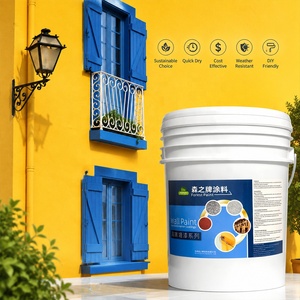 Nouvelle Peinture Murale Extérieure Acrylique 2026 pour Façades de Maisons, Couleurs de Construction, Décoration Intérieure et Extérieure - Product Image 1