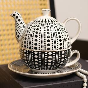 กาน้ำชาเซรามิกลายจุดสีแบบไล่ระดับสี MSH British - Product Image 3