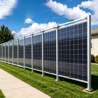 Support de panneau solaire vertical pour poteau de clôture, kit de montage de clôture solaire bifacial, système d'énergie solaire agrivoltaïque pour ferme agricole