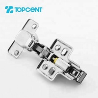 Charnières de cuisine TOPCENT en acier inoxydable, charnières de porte robustes, charnières de placard hydrauliques à fermeture douce