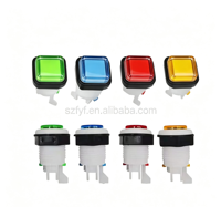 Bouton de jeu en plastique PC durable certifié CE RoHS personnalisé pour machine de jeu d'arcade Tiger vintage