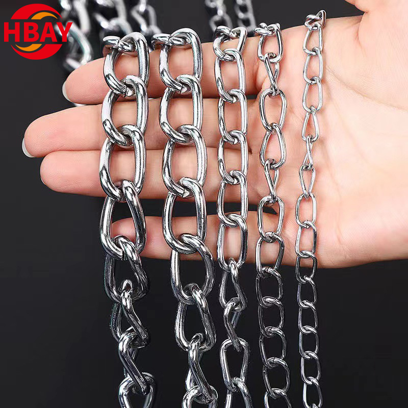 304 цепь из нержавеющей стали, длинная, короткая, 4 мм