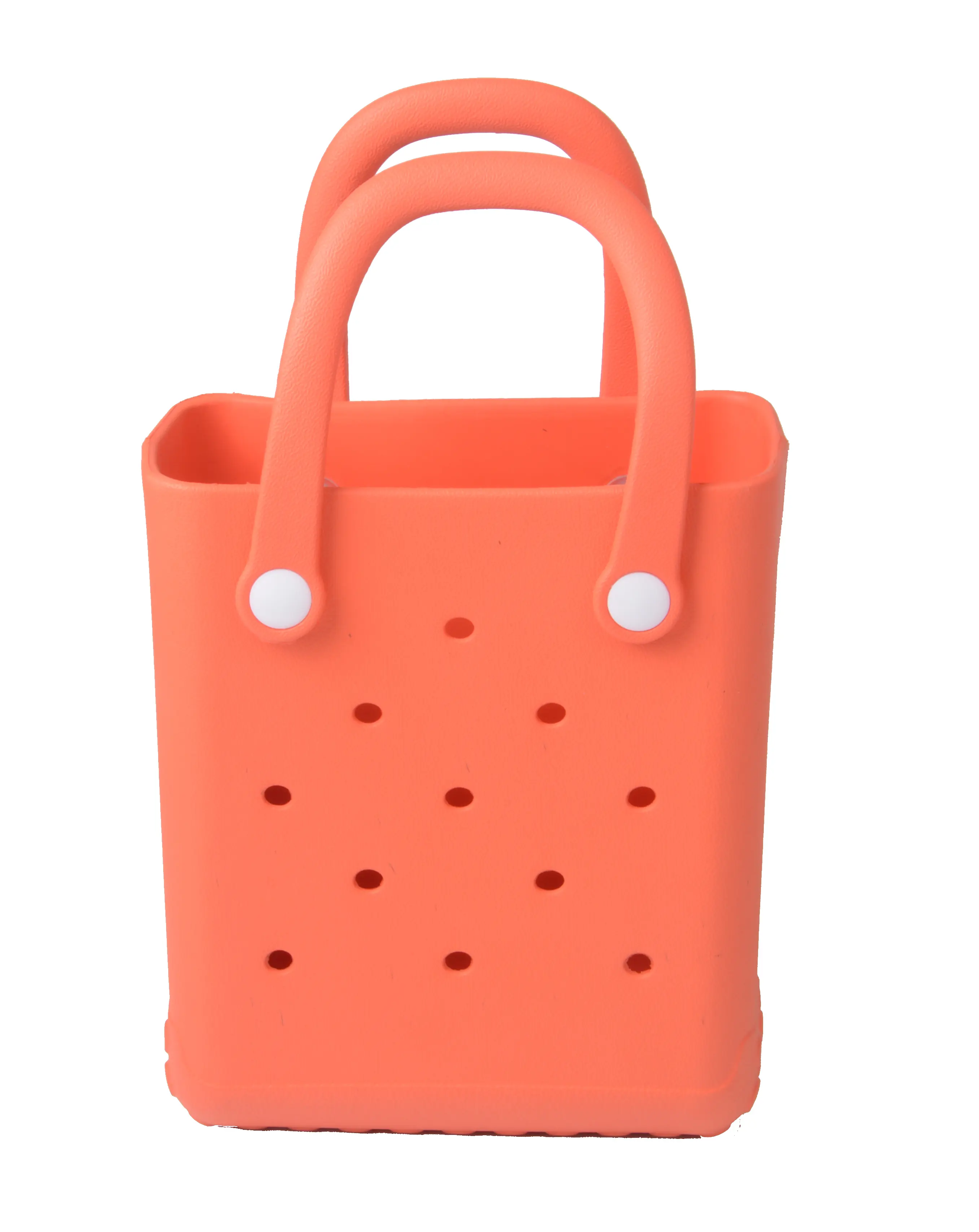 2023 Hot Sale Kids Wholesale Beach Waterproof Tote Bags Custom Summer Rubber Large Fashion Eva Silicone Bogg small Bag