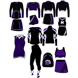 OEM Service Private Label Cheerleading Uniform-High Quality Breathable & Comfortable Spandex/Polyester All Season Low MOQ - Product Image 1