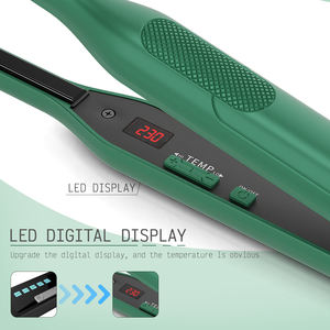 Lisseur électrique pour cheveux et barbe avec plaques en titane et MCH, écran LED, pour cheveux courts, coupes pixie, usage domestique - Product Image 3