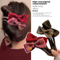 Dropshipping Lovely Plush Shark Clip HQ Accessoire pour cheveux en laine avec nœud coloré Épingle à cheveux à tête de dame Cadeau de fantaisie