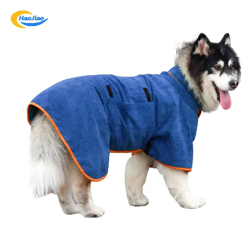 مخصص مادة مايكروفايبر الكلب سريع الجفاف معطف كلب حمام روب سوبر ماص روب الحمام الكلب منشفة