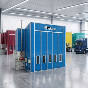 <span class=keywords><strong>Extracteur</strong></span> de cabine de <span class=keywords><strong>peinture</strong></span> automobile 72 pièces 24 kW avec chauffage électrique, brûleur diesel, homologué CE et lampe LED - Product Image 2