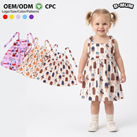 Nouvelle Robe d'Été 2026 à Imprimé Dessin Animé pour Fillettes de 2 à 8 Ans, Robe Décontractée Sans Manches pour Enfants, Vêtements de Fête Tendance