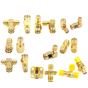 Chất lượng cao <span class=keywords><strong>RF</strong></span> Coaxial Adapter cho SMD nối nam đến nữ mạ vàng thẳng TEE Ba khuỷu tay làm bằng đồng bền - Product Image 6