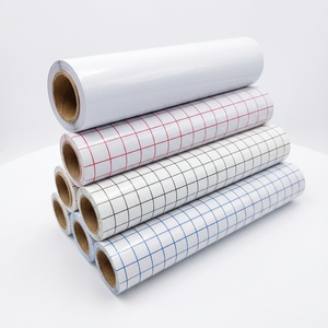 Film de transfert vinyle transparent à grille carrée rouge, facile à décoller, sans résidu, idéal <span class=keywords><strong>pour</strong></span> débutants, <span class=keywords><strong>pour</strong></span> <span class=keywords><strong>Cricut</strong></span> <span class=keywords><strong>Maker</strong></span>, gobelets et verres - Product Image 5