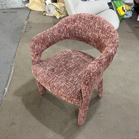 Fauteuil de salon nordique en velours vert, élégant et luxueux, pour le salon
