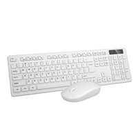 Clavier d'ordinateur AZERTY personnalisé, sans fil, ergonomique, pleine taille, avec souris, pour l'Allemagne, l'Espagne et l'arabe