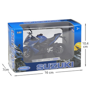 BobbieGoods 1:18 WELLY Modelo de Motocicleta de Aleación Suzuki GSX-S1000F Escala 1:18 2017, Material Plástico, Juguete de Exhibición y Regalo - Product Image 1
