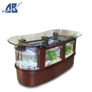Aquarium en verre ovale durable, design luxueux, plantes aquatiques attrayantes, écologique, 406L, salon, élevage d'animaux - Product Image 1