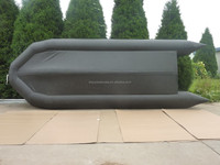 Bateau pneumatique ASM-800 de 8 mètres, capacité de 40 personnes, tube flottant en PVC de 1,2 mm, ponton, plancher en aluminium pour la pêche, les loisirs en lac