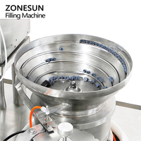 Machine de remplissage et de bouchage de flacons de produits chimiques liquides à petit volume ZONESUN ZS-AFY1, pompe péristaltique à haute vitesse à 10 têtes, monobloc