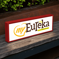 Enseigne lumineuse LED rectangulaire suspendue pour intérieur et extérieur, affichage de logo personnalisé illuminé pour magasin de détail, bar, café et restaurant