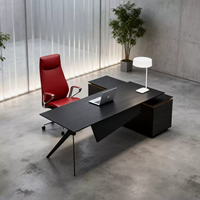 Bureau de direction moderne et simple, bureau de président, bureau de gestionnaire, bureau de superviseur, ensemble bureau et chaise de direction